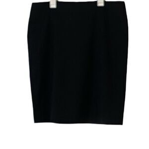 Don Caster Collection Black Pin Stripe Straight Lined Skirt with Zipper